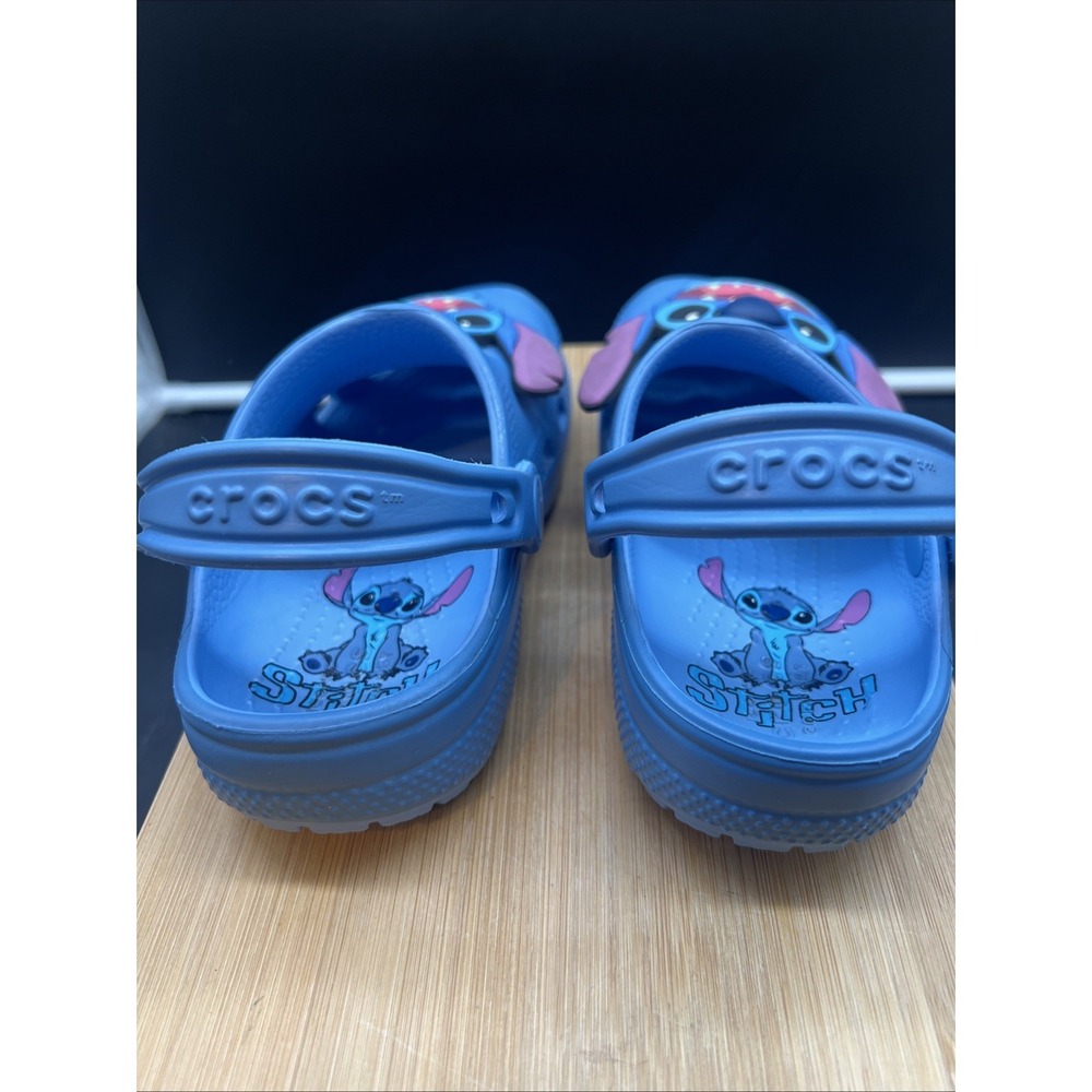 Crocs Disney Lilo and Stitch Blue Clog Shoe Unisex Childrens Size 11 - Picture 4 of 9